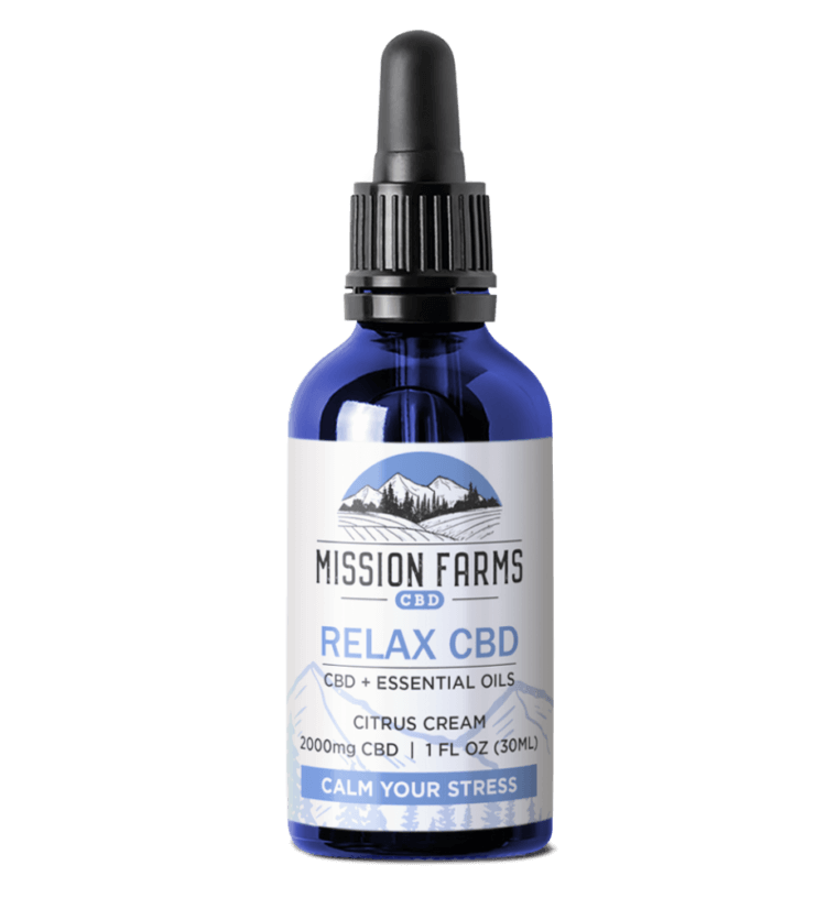 Relax CBD Oil, 2000mg l Mission Farms CBD