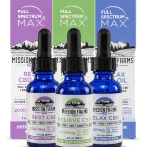 Full Spectrum Max Bundle – Rest, Relieve, and Rest CBD Oils