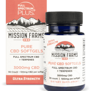 Mission Farms CBD - Softgels Full Spectrum CBD + Terpenes 300 count
