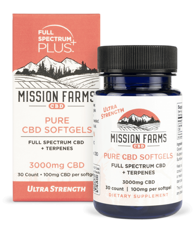 Mission Farms CBD - Softgels Full Spectrum CBD + Terpenes 300 count